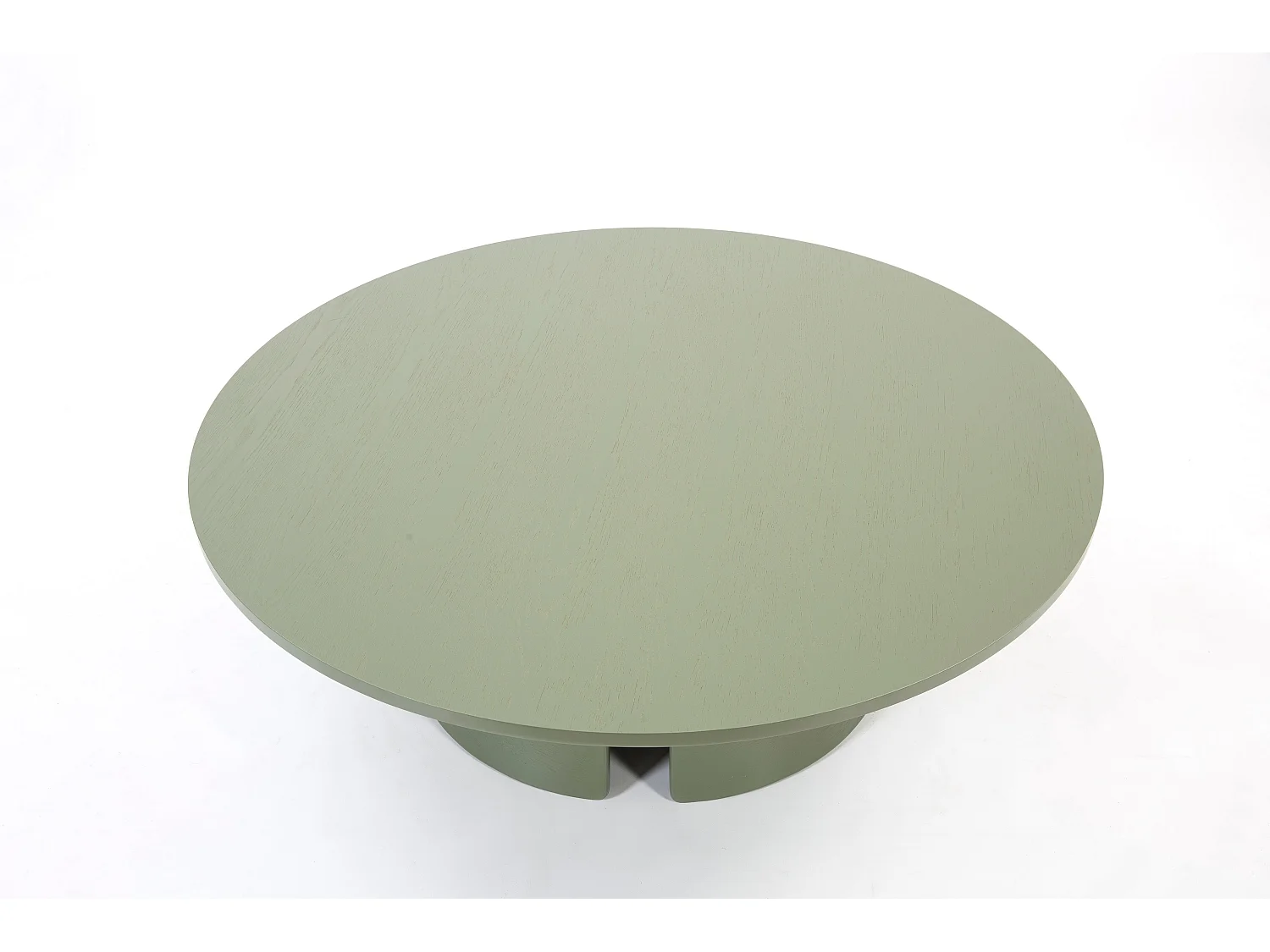 Table basse verte Ø110 h36 cm