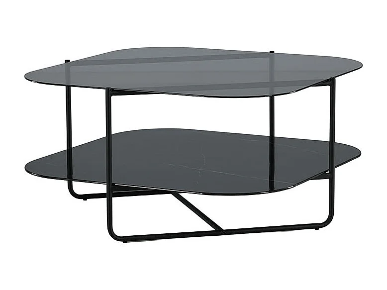 UnLine table basse 1 étagère noir.