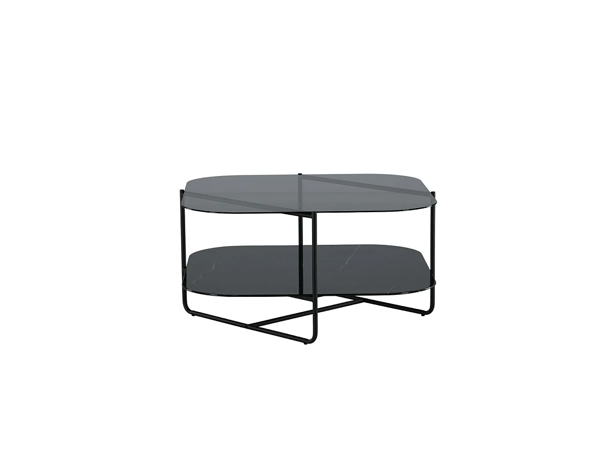 UnLine salontafel 1 plank zwart.