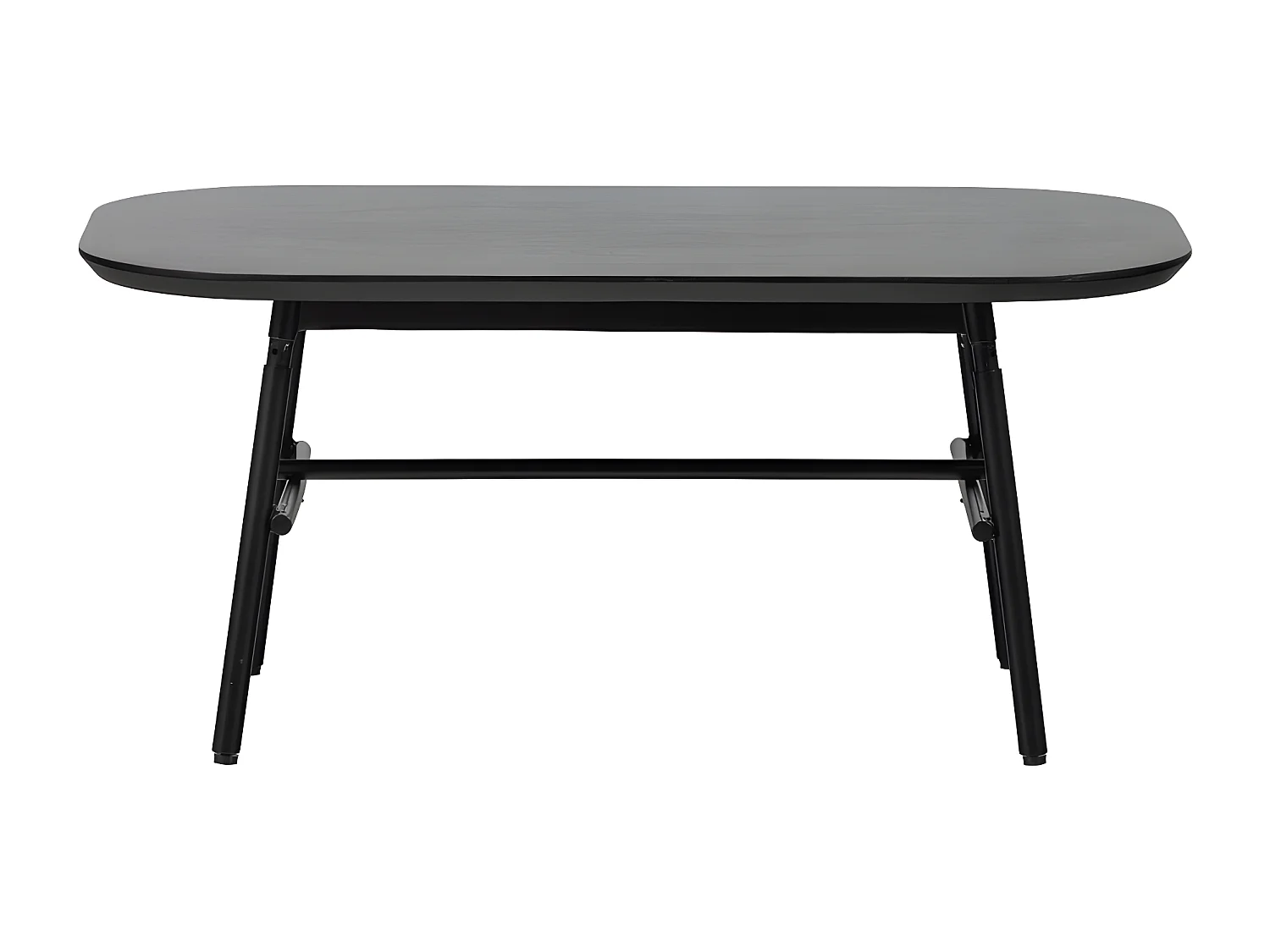 Table basse rectangulaire en bois noir 100x60cm LILAS