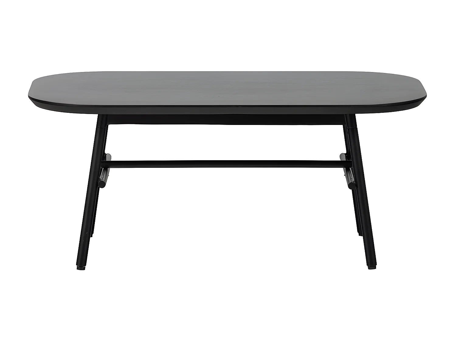 Table basse rectangulaire en bois noir 100x60cm LILAS