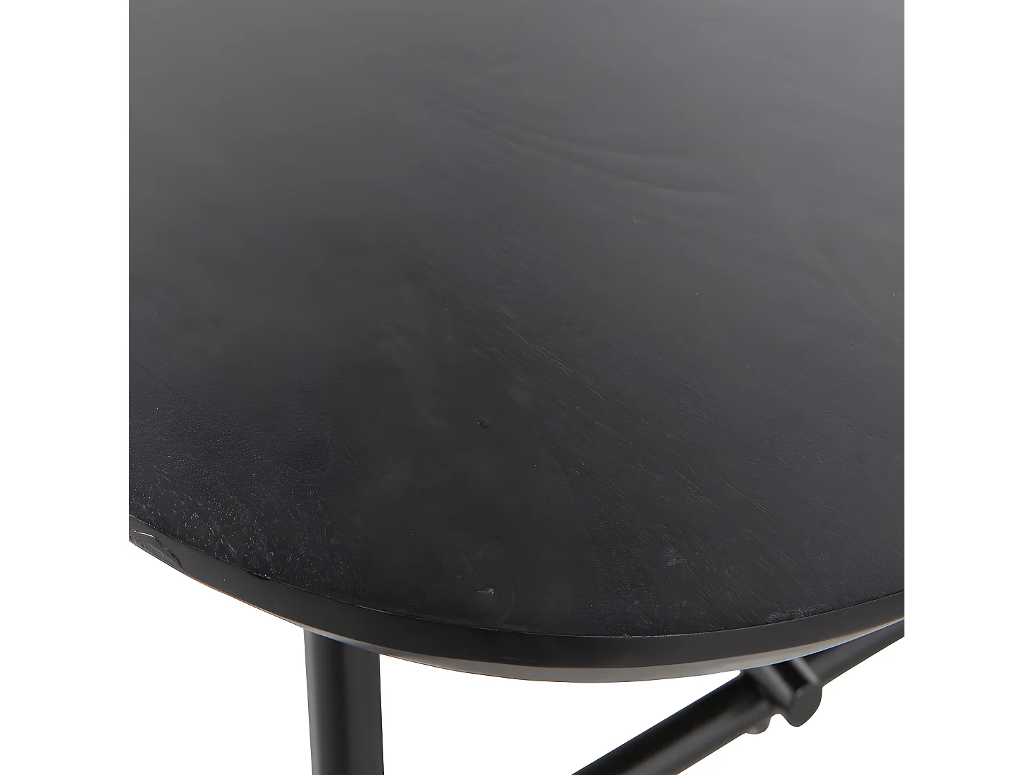 Table basse rectangulaire en bois noir 100x60cm LILAS