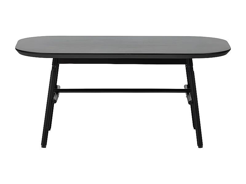 Table basse rectangulaire en bois noir 100x60cm LILAS