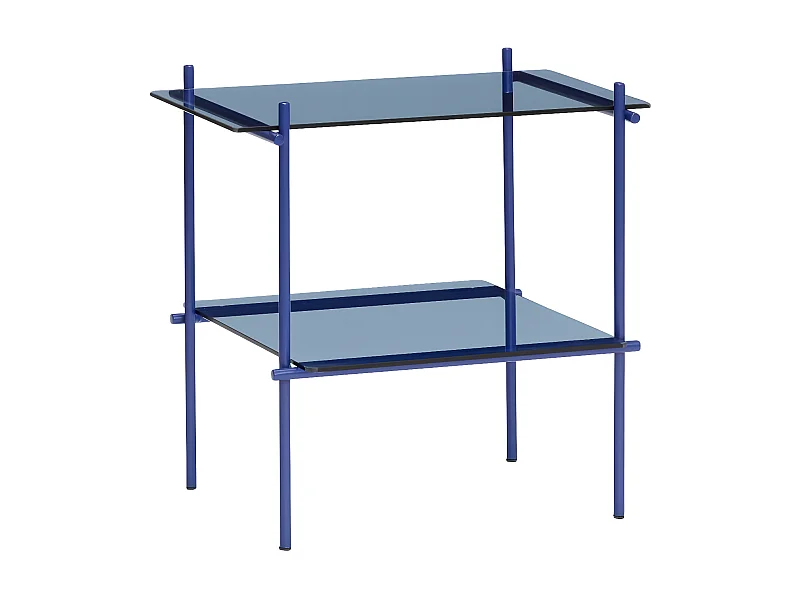 Table d'appoint métal et verre MAZETTE