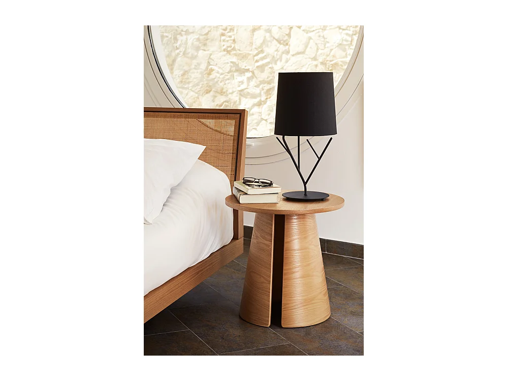 Salontafel in natuurlijk hout Ø50 h50 cm