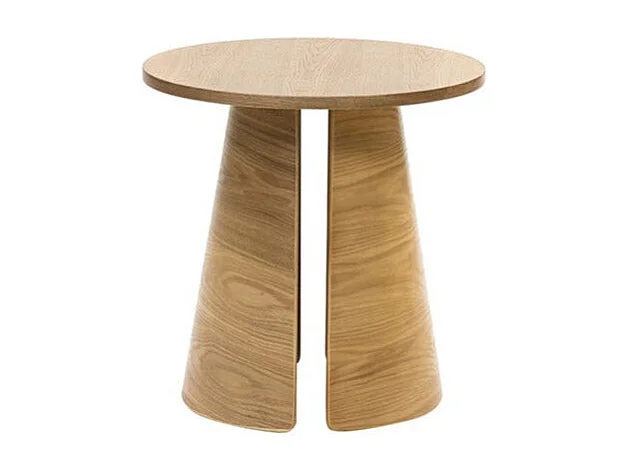 Table de salon en bois naturel Ø50 h50 cm