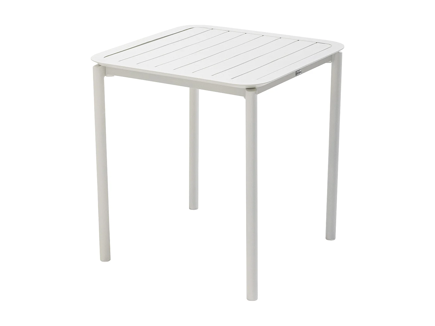 Table carrée de terrasse (70x70cm) blanche