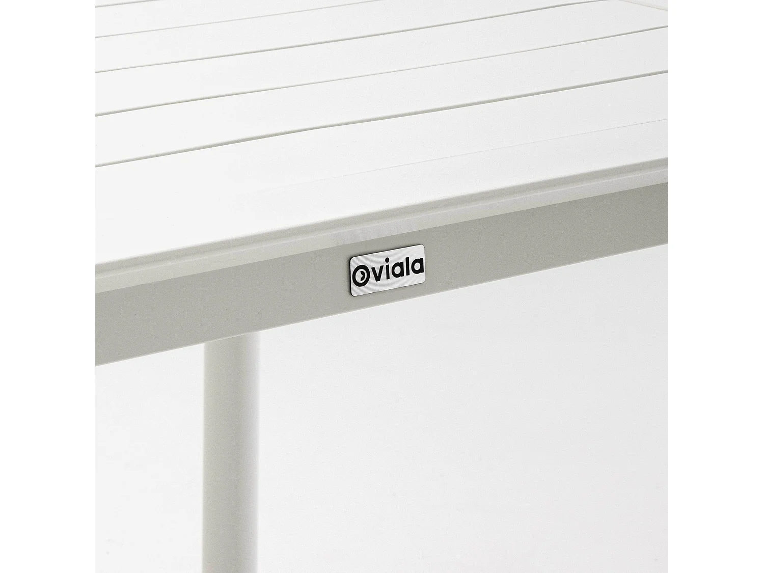 Table carrée de terrasse (70x70cm) blanche