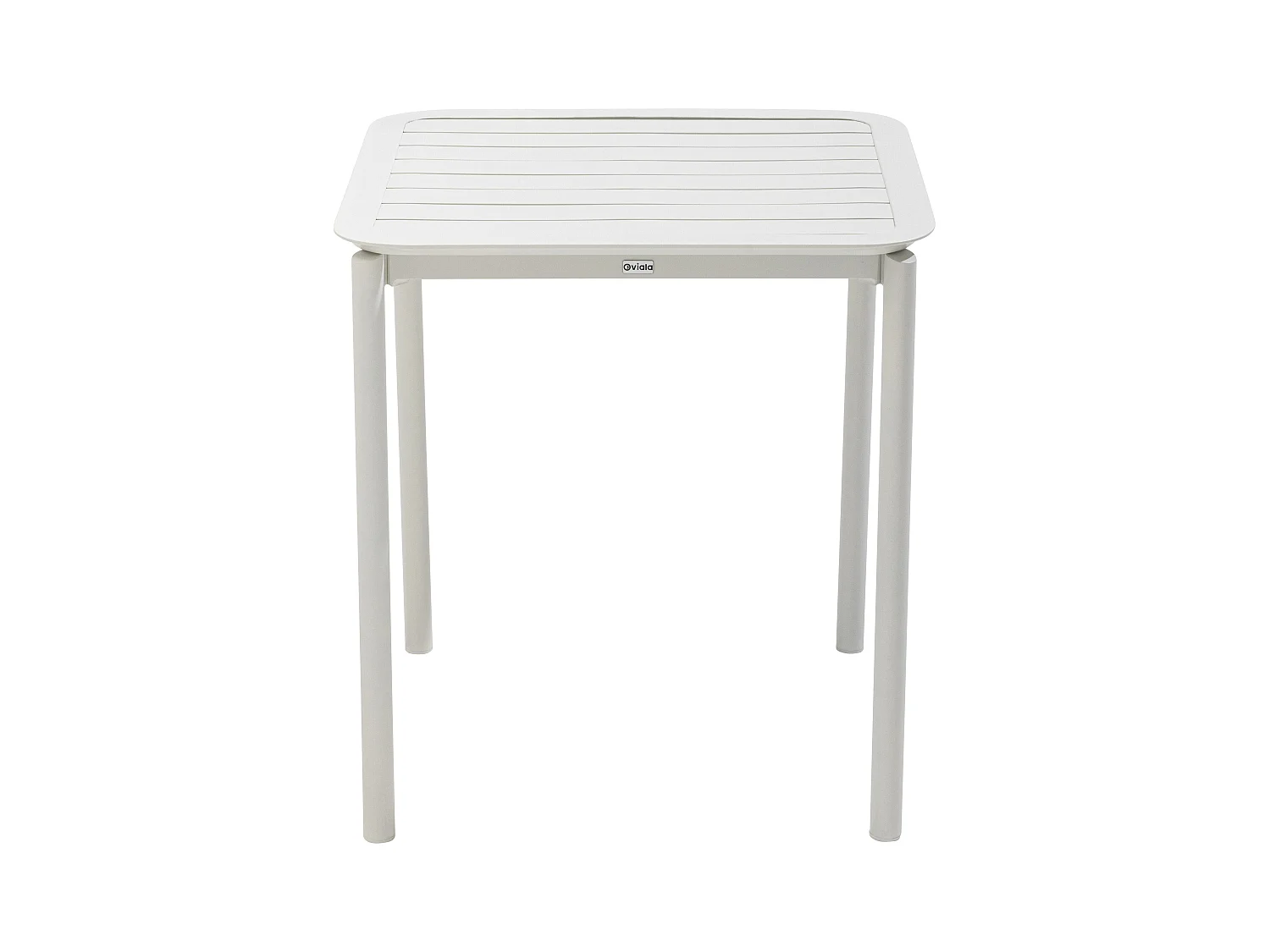 Table carrée de terrasse (70x70cm) blanche