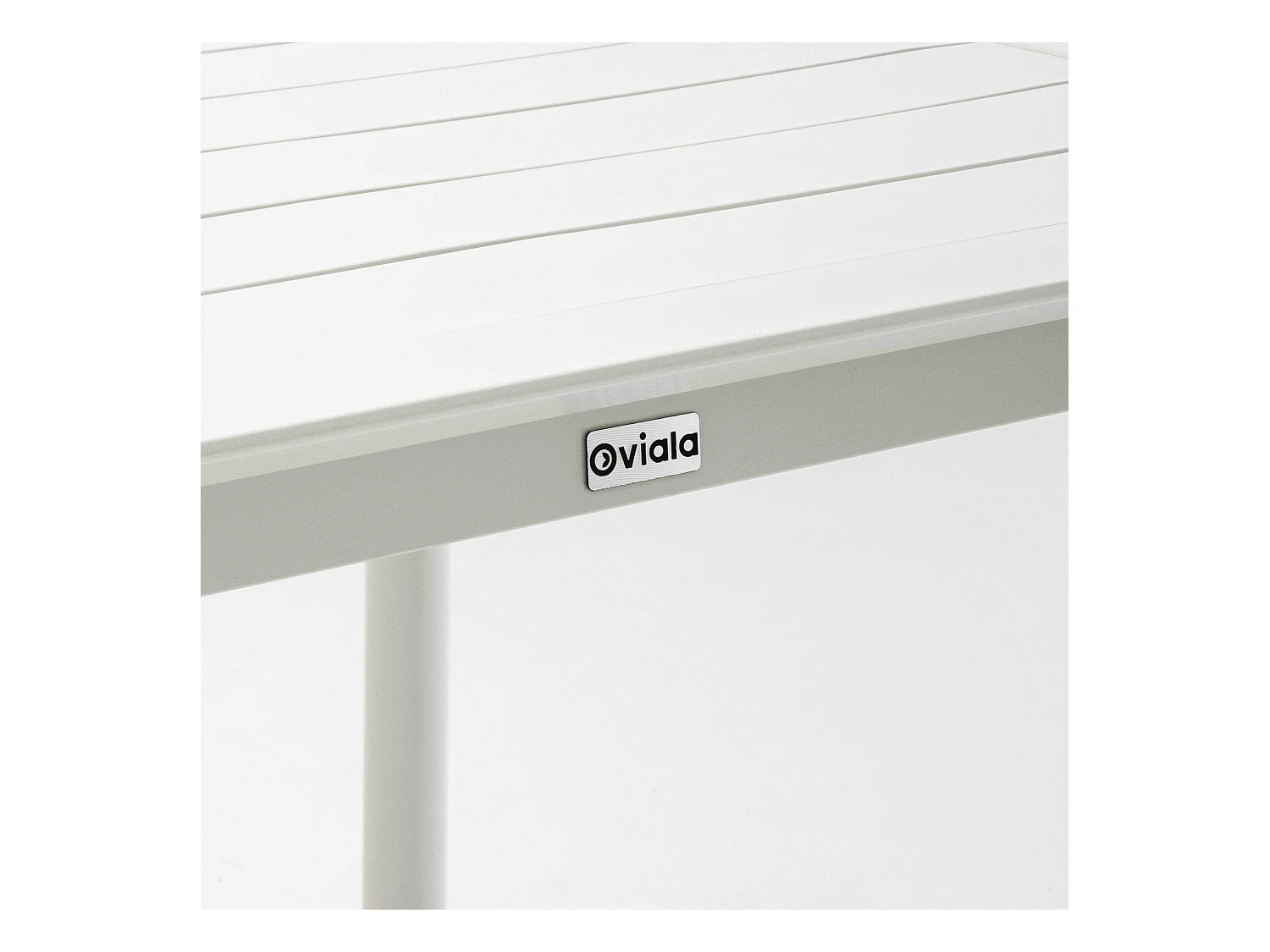 Table carrée de terrasse (70x70cm) blanche