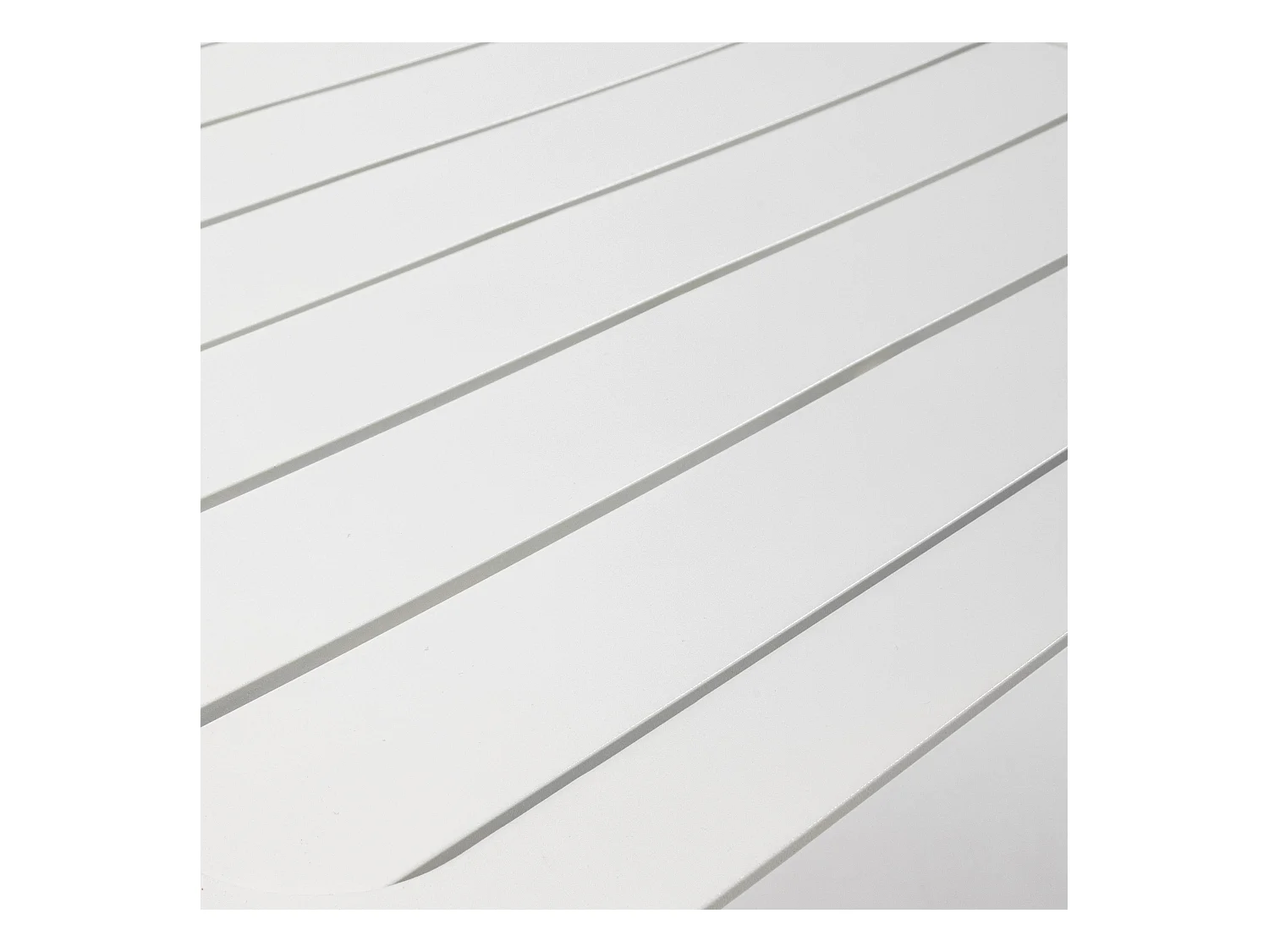 Table carrée de terrasse (70x70cm) blanche