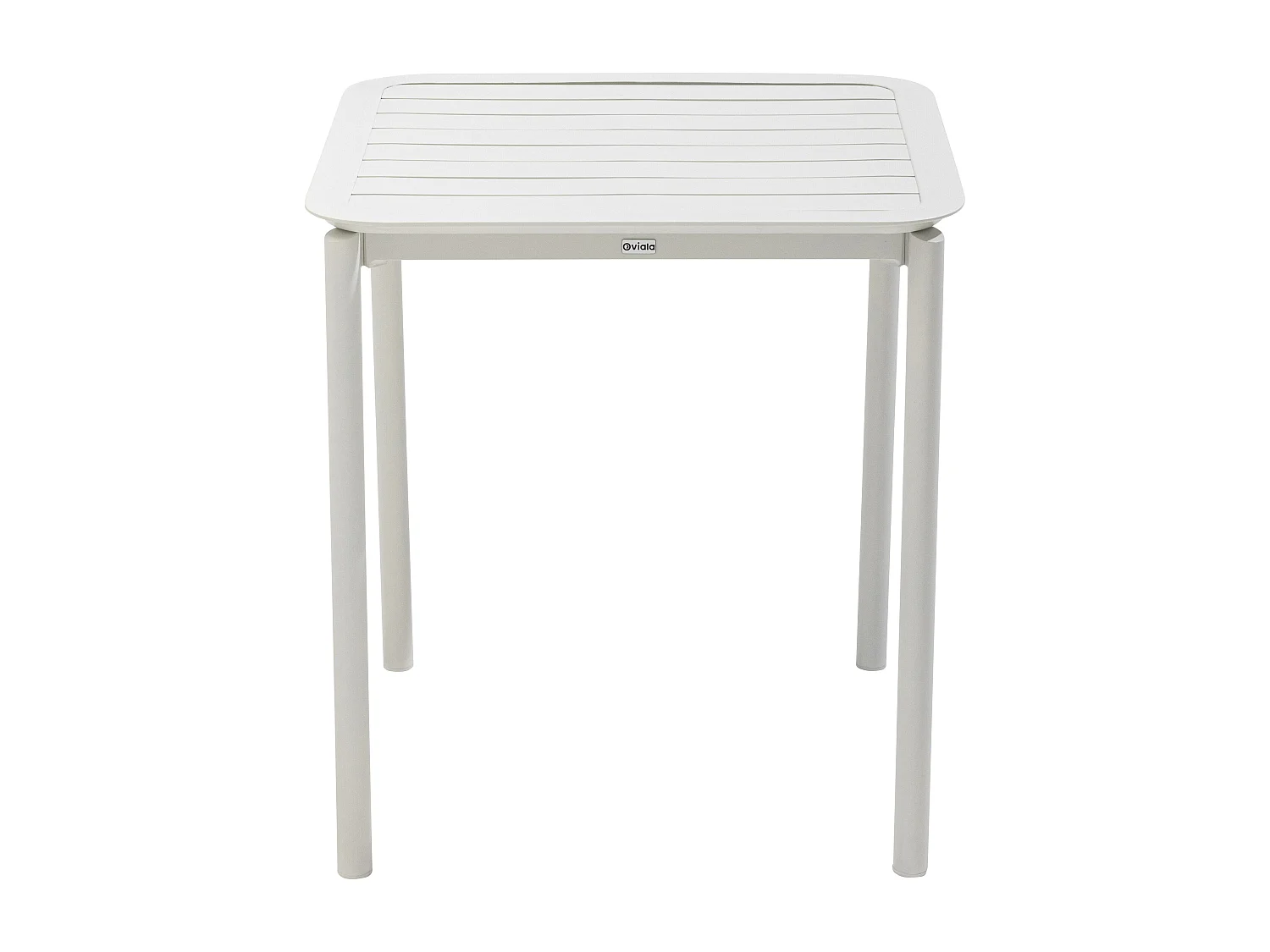 Table carrée de terrasse (70x70cm) blanche