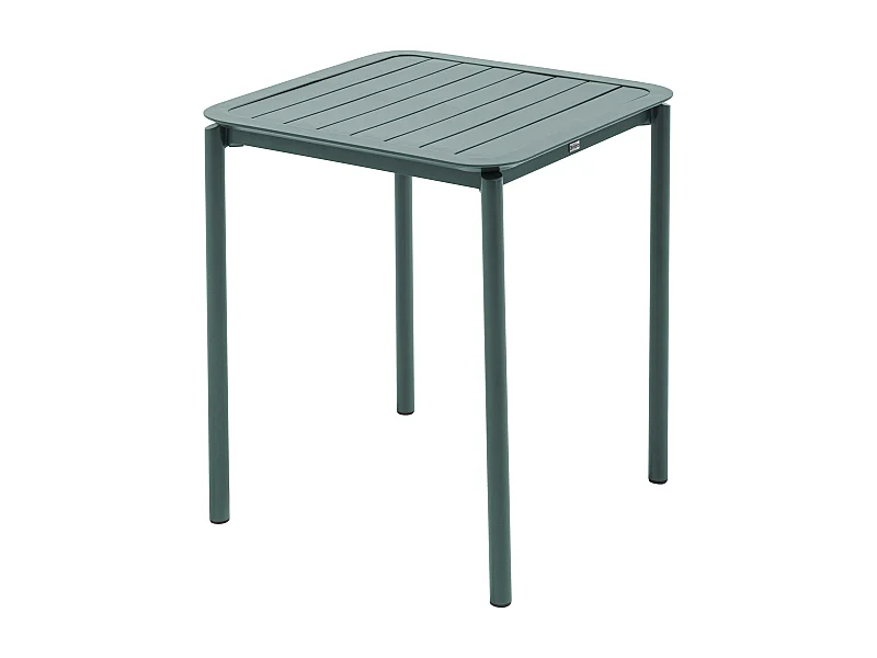 Table carrée de terrasse (70x70cm) vert foncé