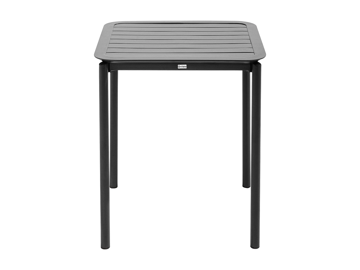 Table carrée de terrasse (70x70cm) noire