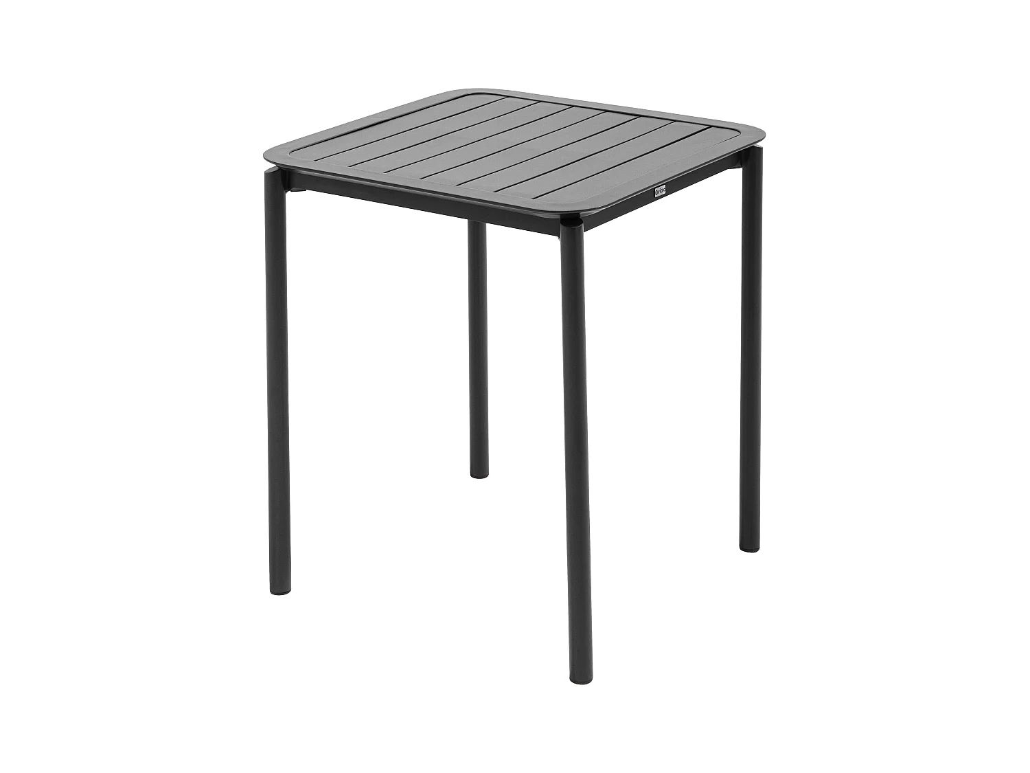 Table carrée de terrasse (70x70cm) noire