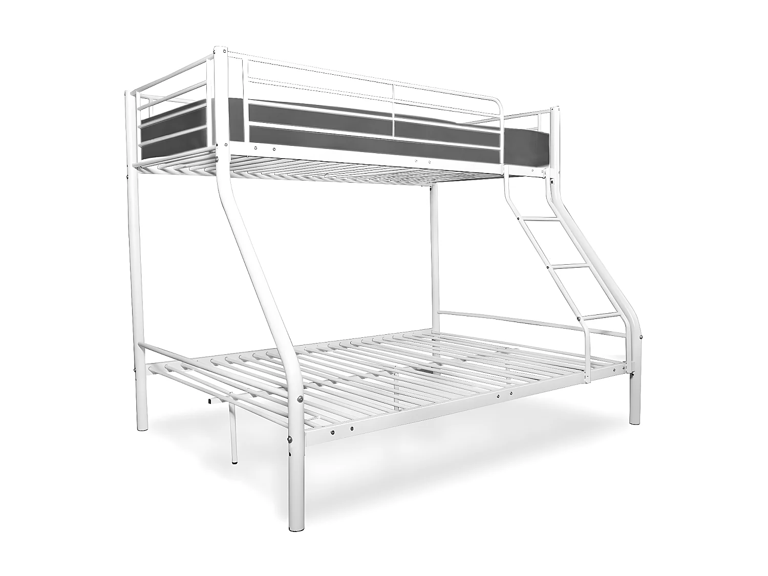 Beliche de Casal AS121 Metal Branco + 1 Colchão Superior (90x190cm)