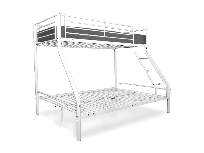 Beliche de Casal AS121 Metal Branco + 1 Colchão Superior (90x190cm)