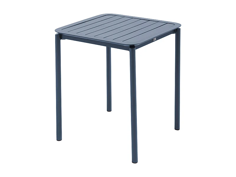 Table carrée de terrasse (70x70cm) bleu foncé