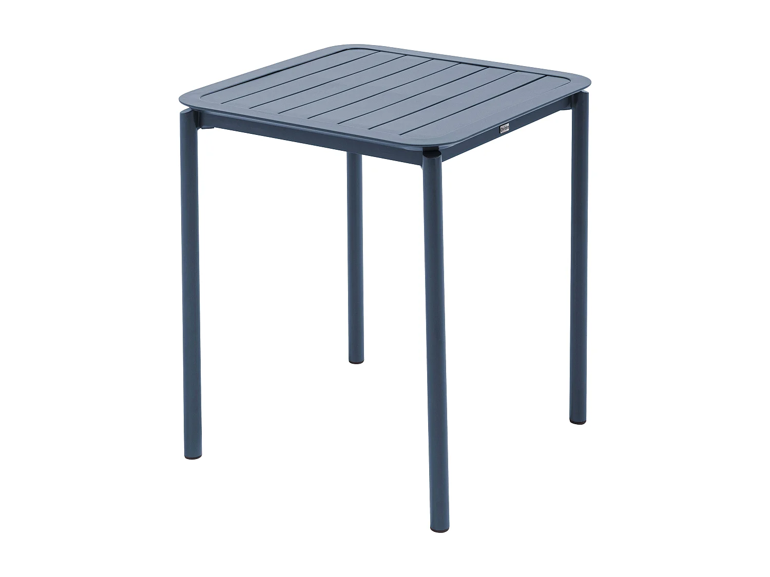 Table carrée de terrasse (70x70cm) bleu foncé