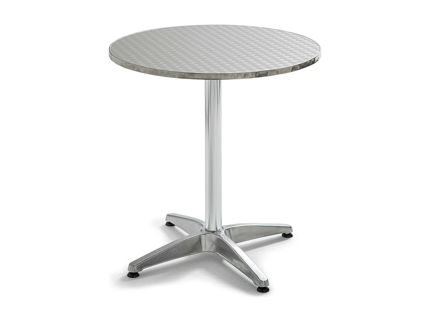 Table de terrasse inclinable ronde en aluminium