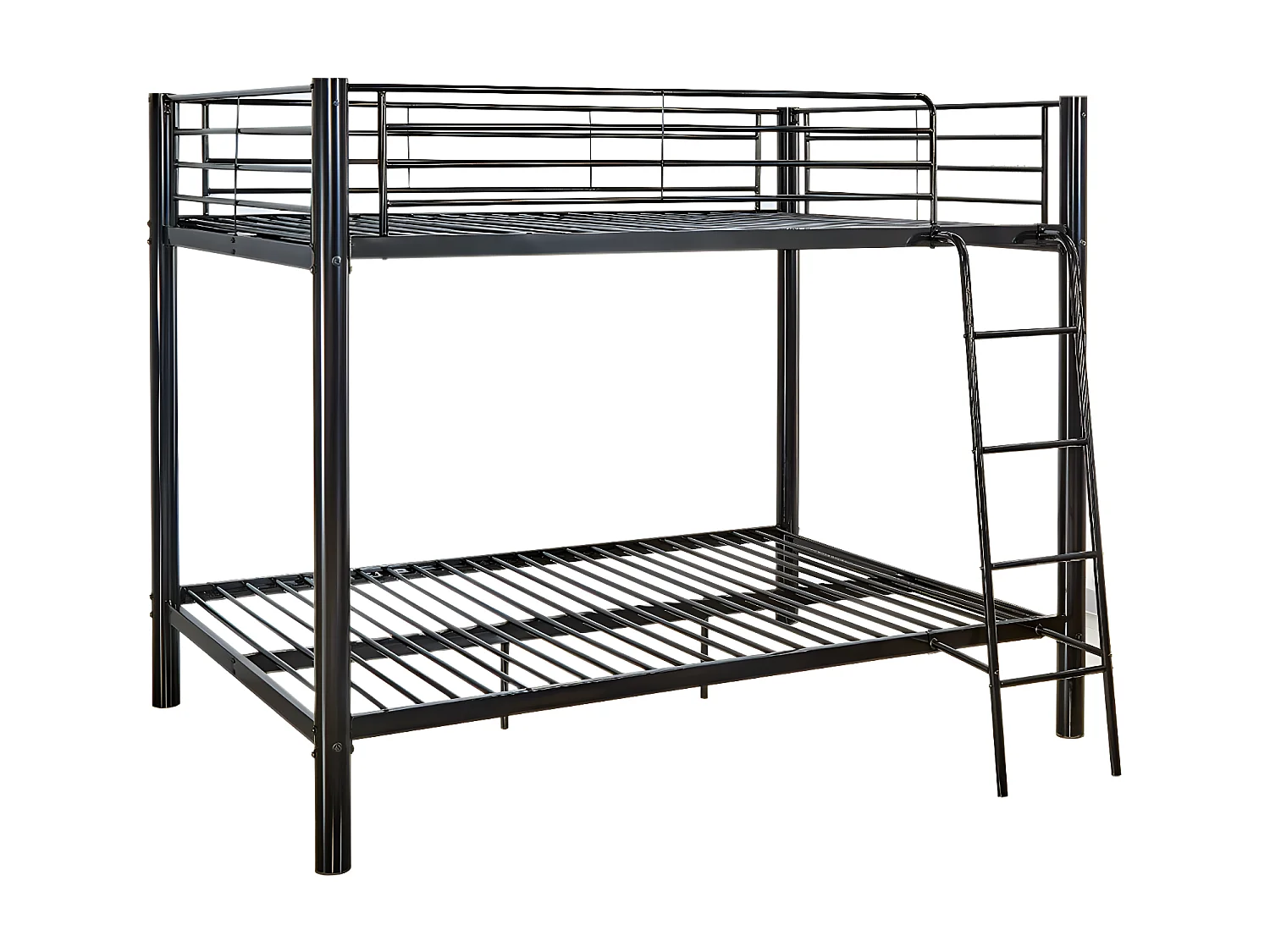 Litera de Matrimonio Doble Metalica 135cm Negro