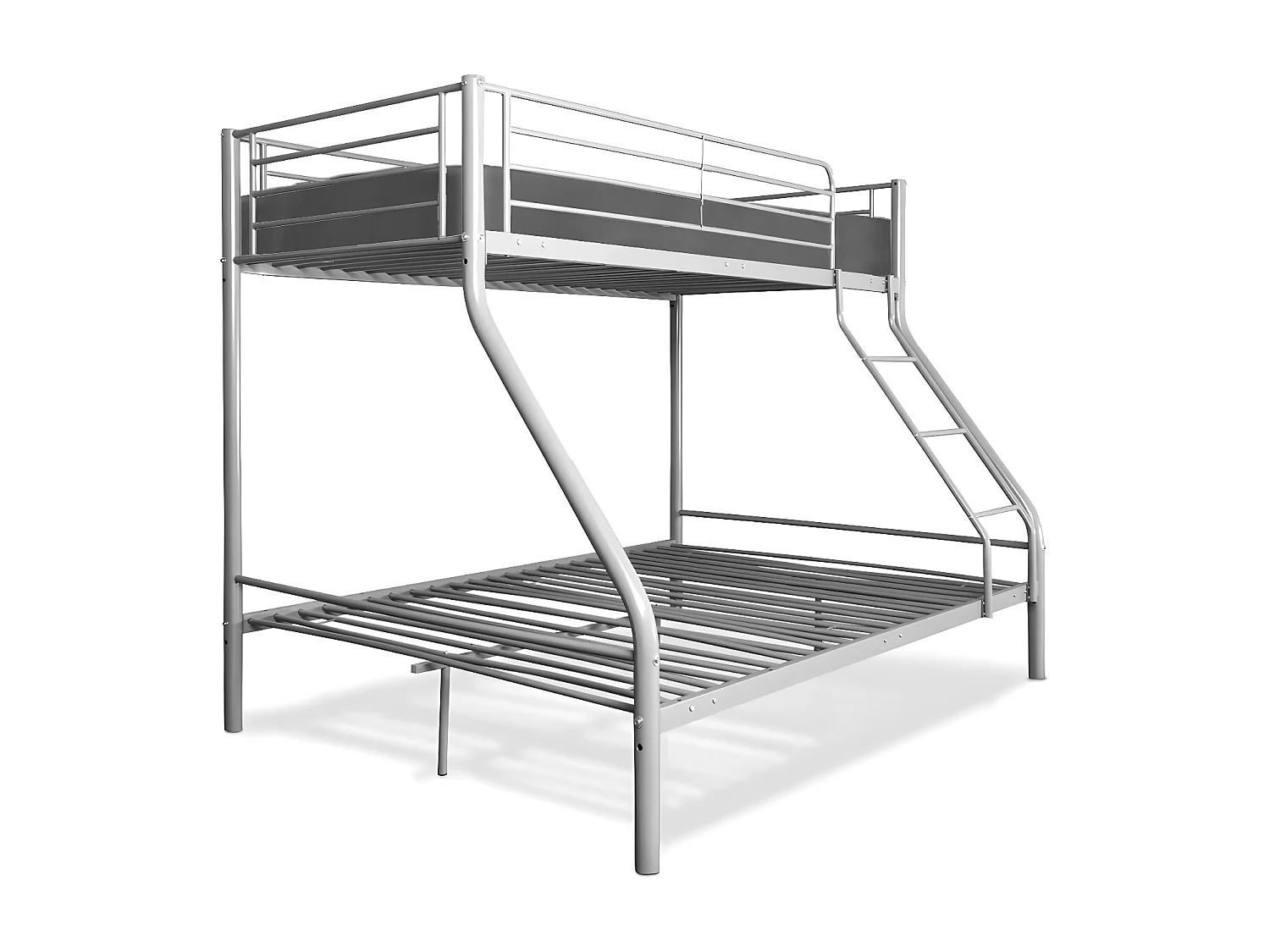 Beliche de Casal Metal Cinza + 1 Colchão Superior (90x190cm)