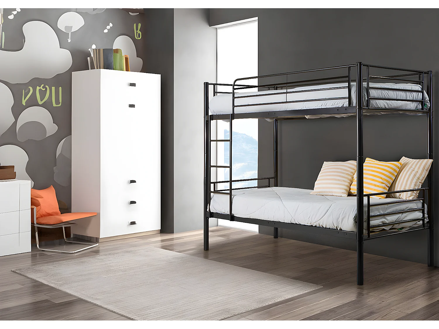 Litera Metalica Doble Cama 90cm AS-110