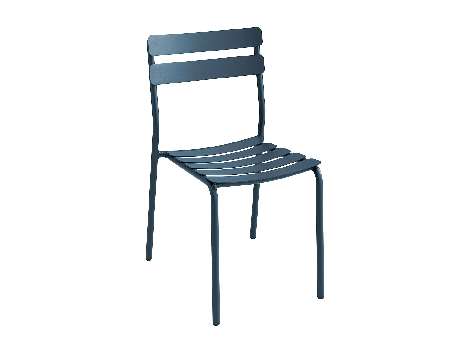 Chaise de terrasse en aluminium bleu foncé