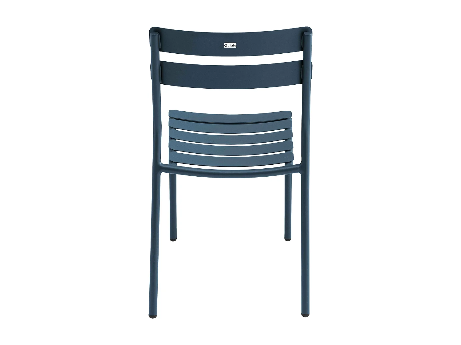 Chaise de terrasse en aluminium bleu foncé