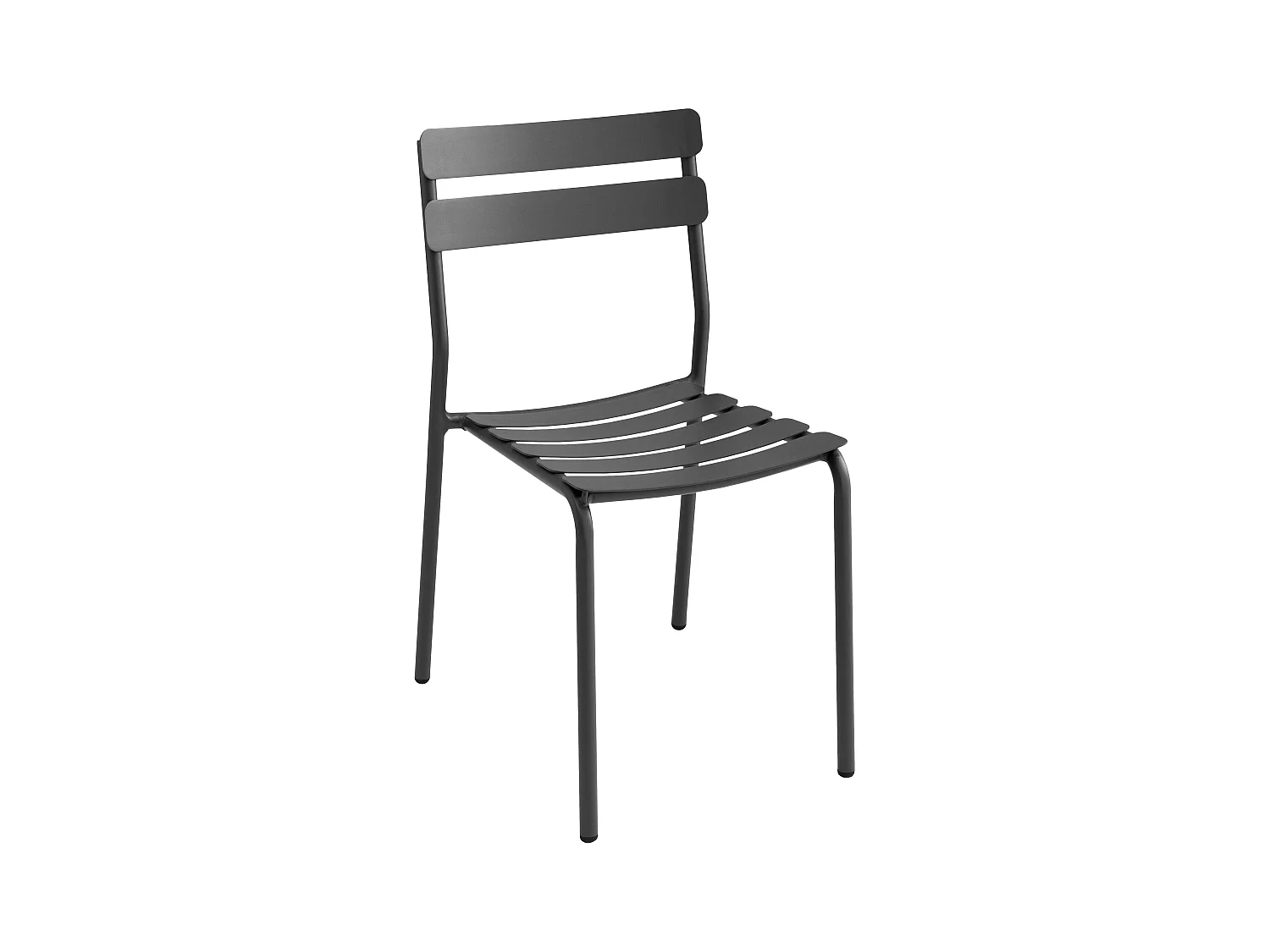 Chaise de terrasse en aluminium noire