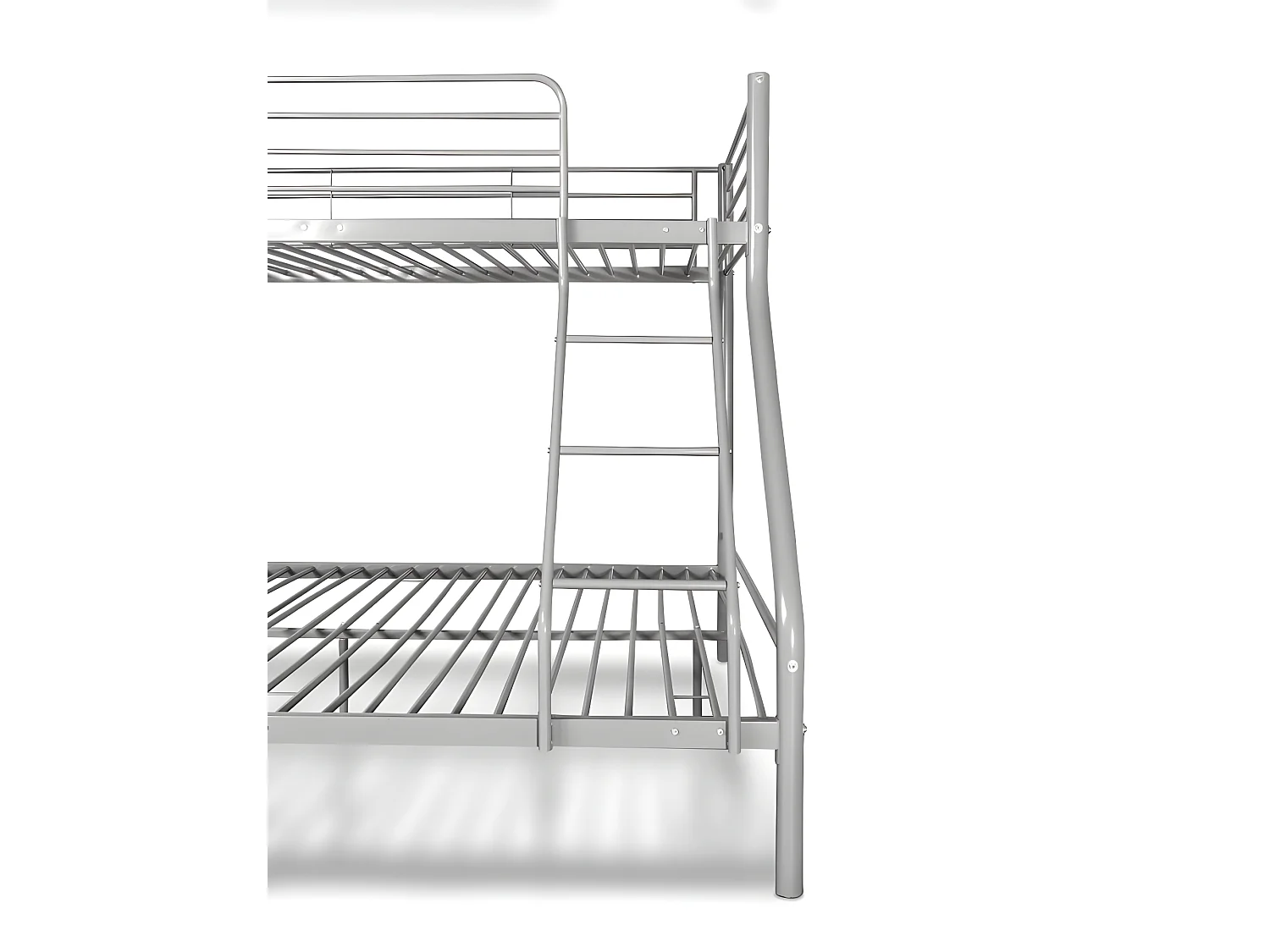 Beliche de Casal AS121 Metal Cinza + 2 Colchões (90x190 e 135x190)