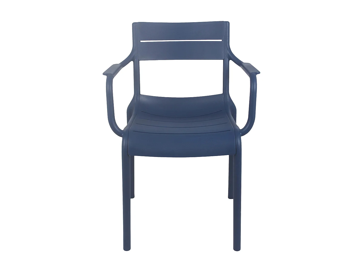Fauteuil de terrasse en plastique bleu pacific