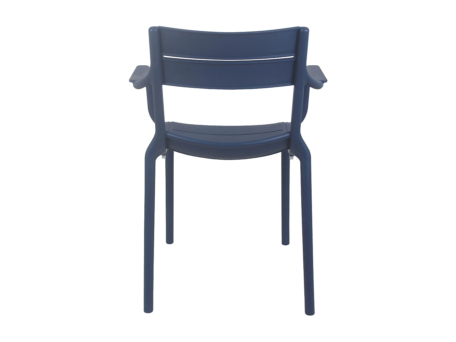 Fauteuil de terrasse en plastique bleu pacific