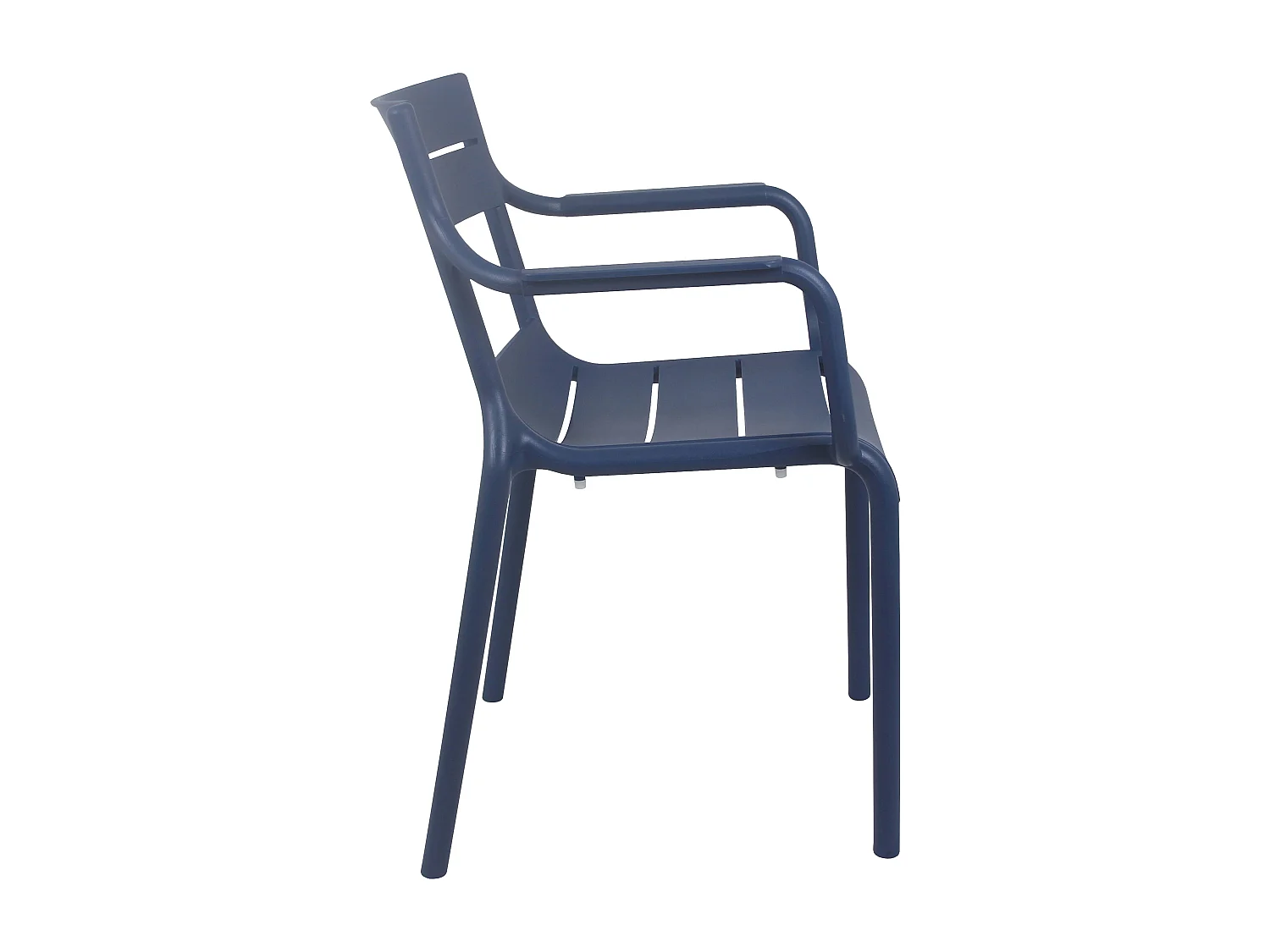 Fauteuil de terrasse en plastique bleu pacific