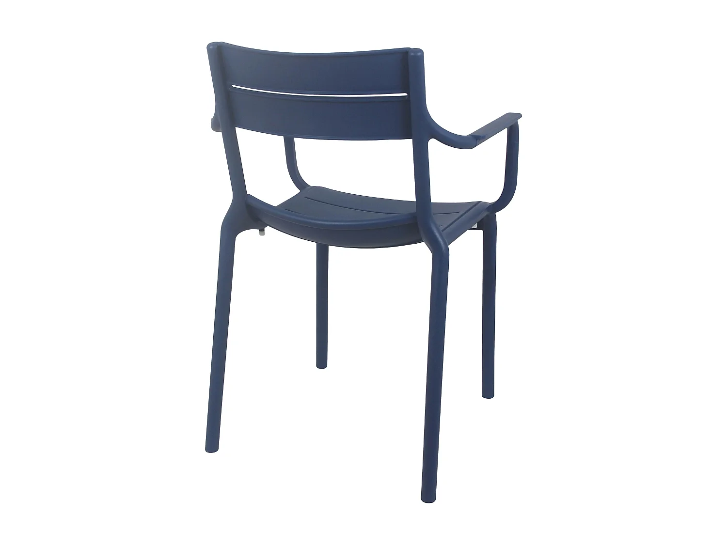Fauteuil de terrasse en plastique bleu pacific