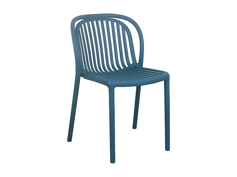 Chaise de terrasse bleu canard