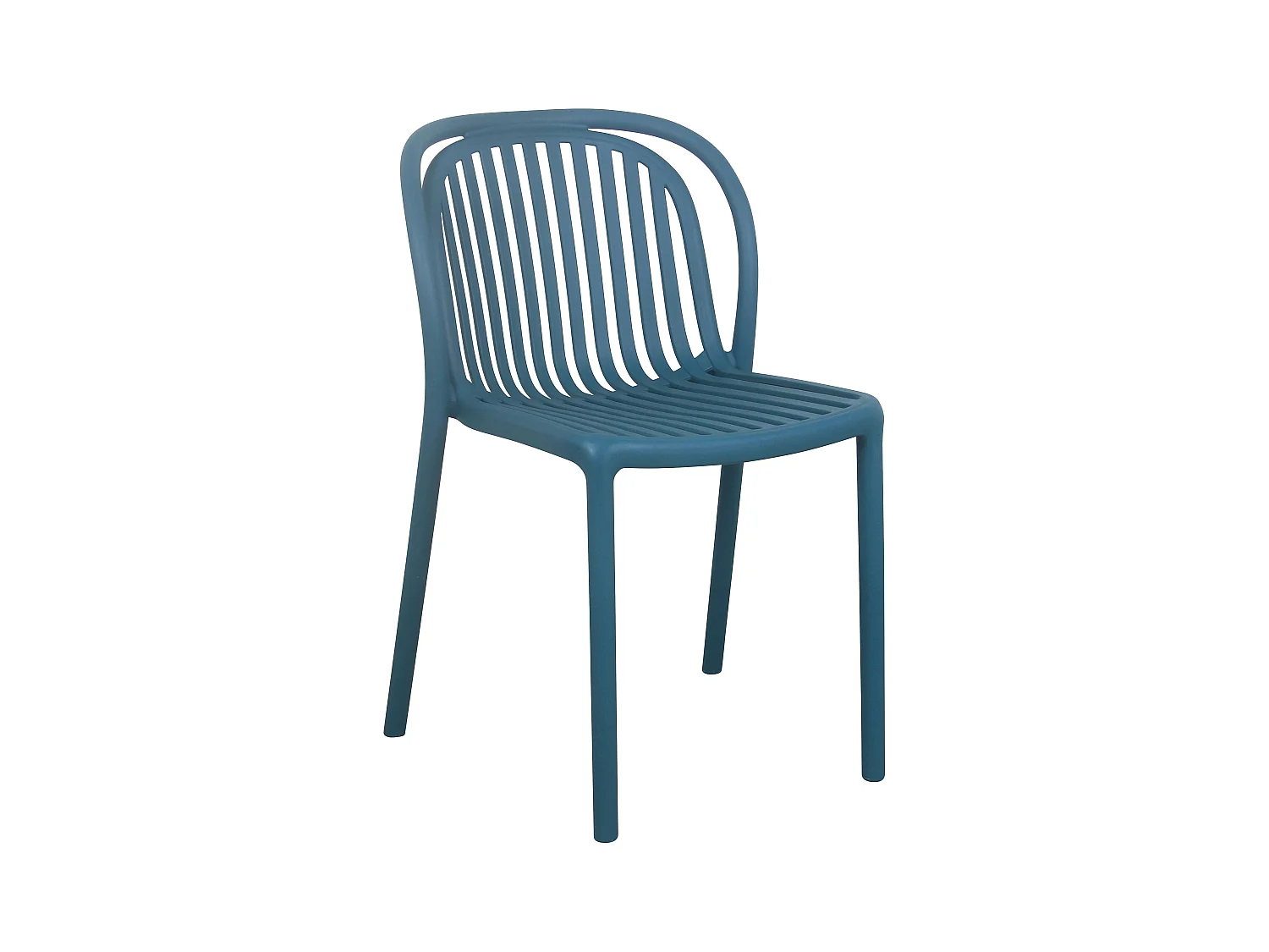 Chaise de terrasse bleu canard