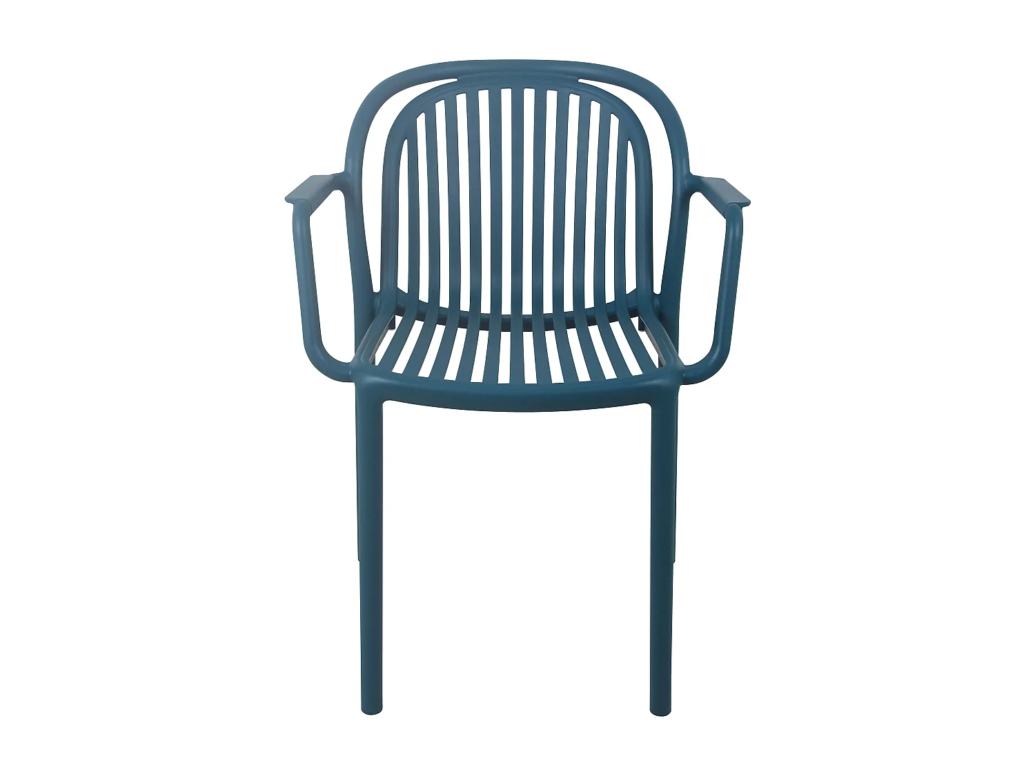 Fauteuil de terrasse bleu canard