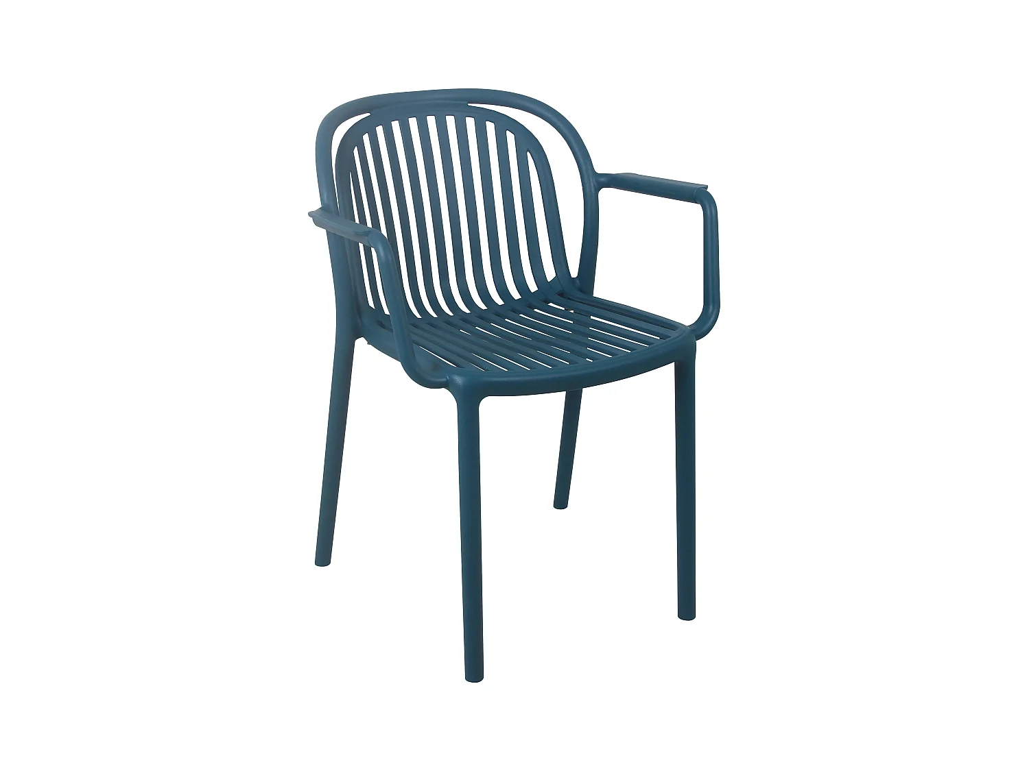 Fauteuil de terrasse bleu canard