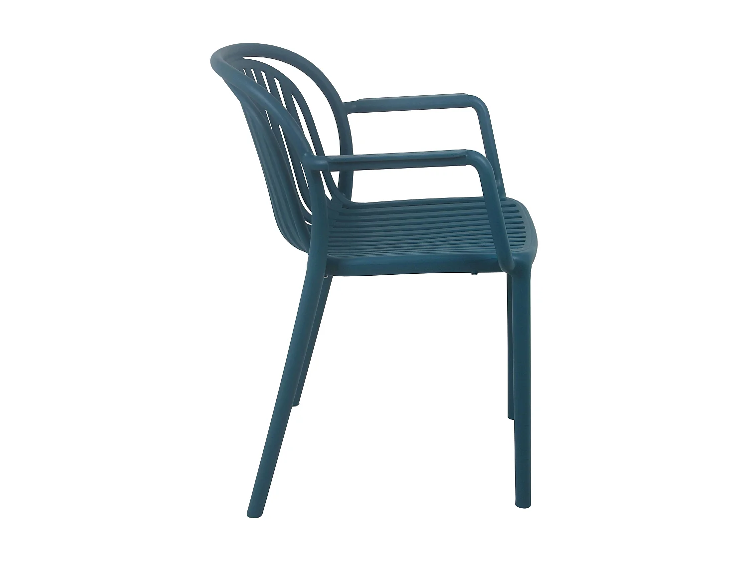 Fauteuil de terrasse bleu canard