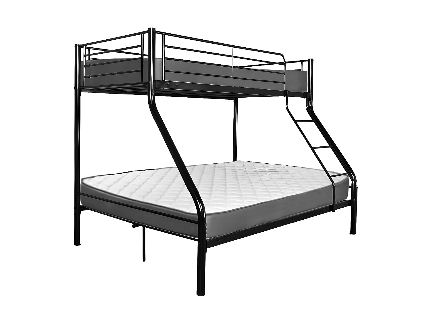 Promoção: Beliche de Casal Metal Preto + 2 Colchões