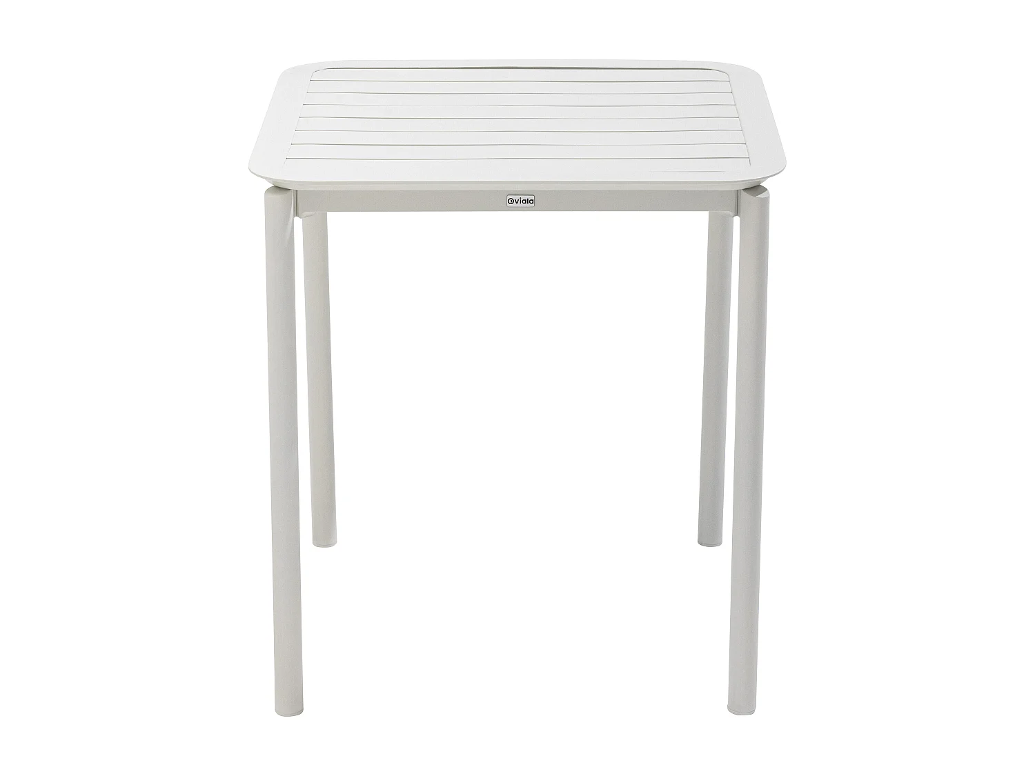 Ensemble table de terrasse 70cm et 4 chaises blanc