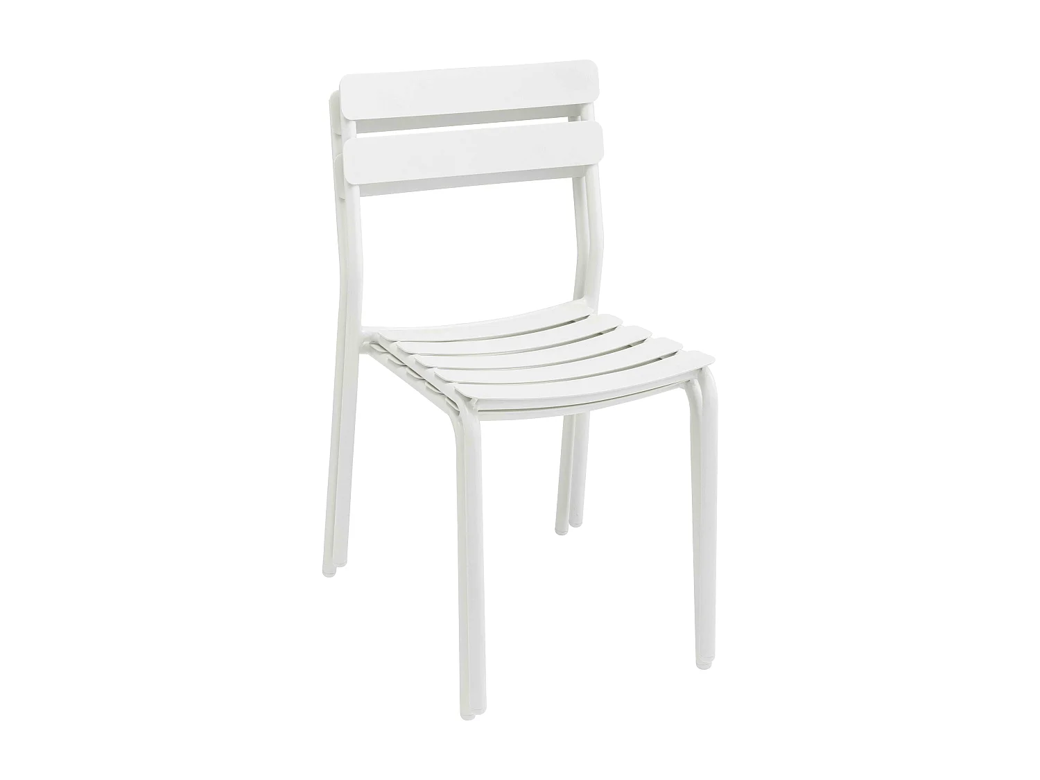 Ensemble table de terrasse 70cm et 4 chaises blanc