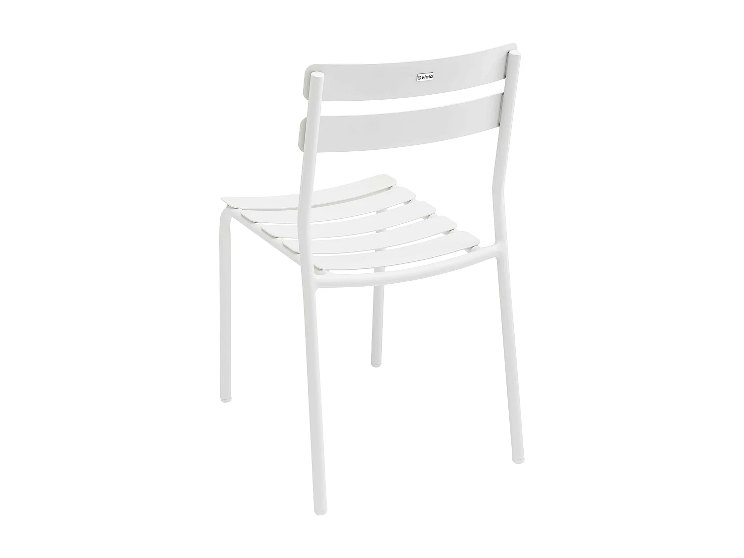 Ensemble table de terrasse 70cm et 4 chaises blanc