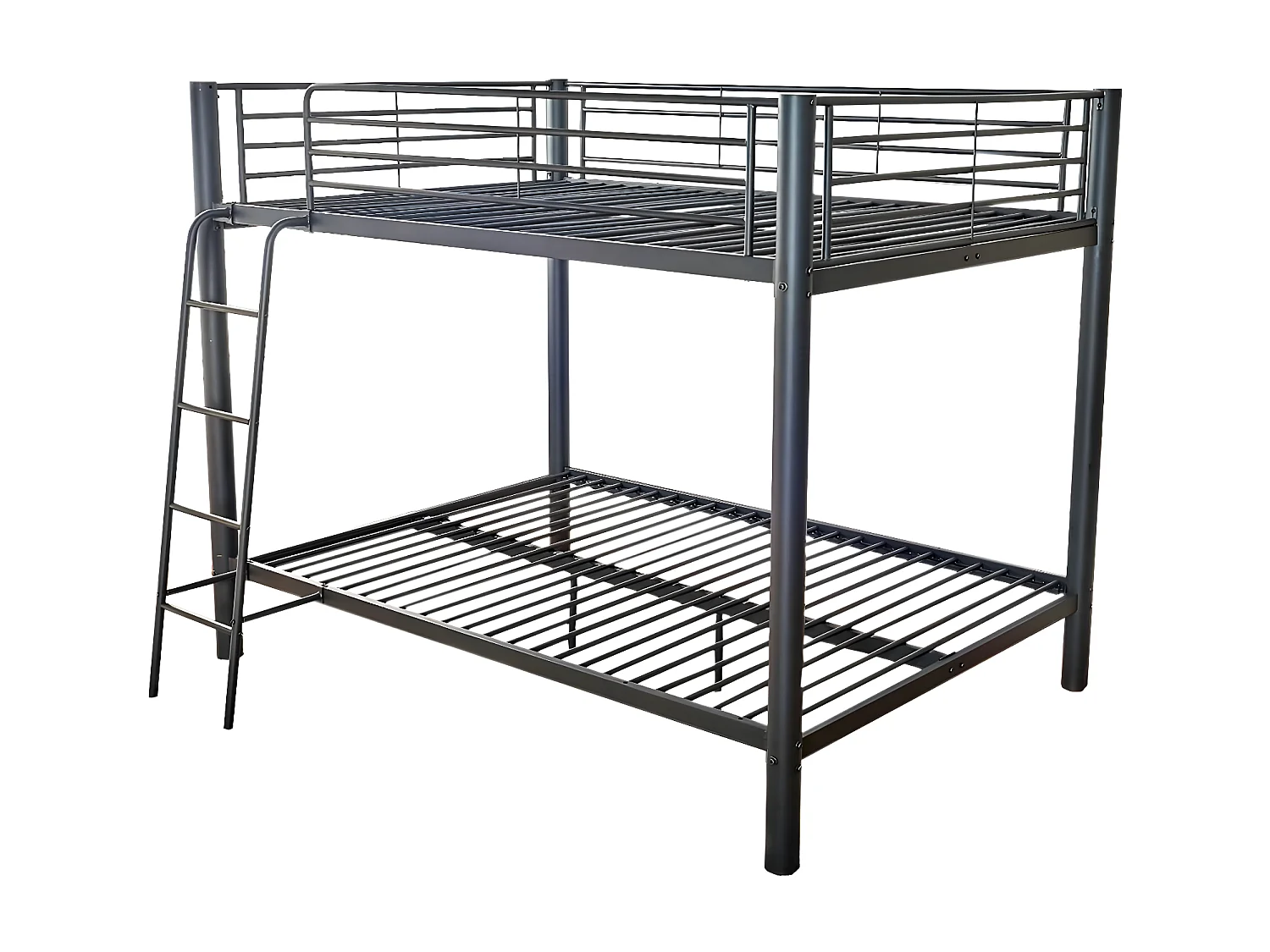 Litera de Matrimonio Doble Metalica 135cm Blanco