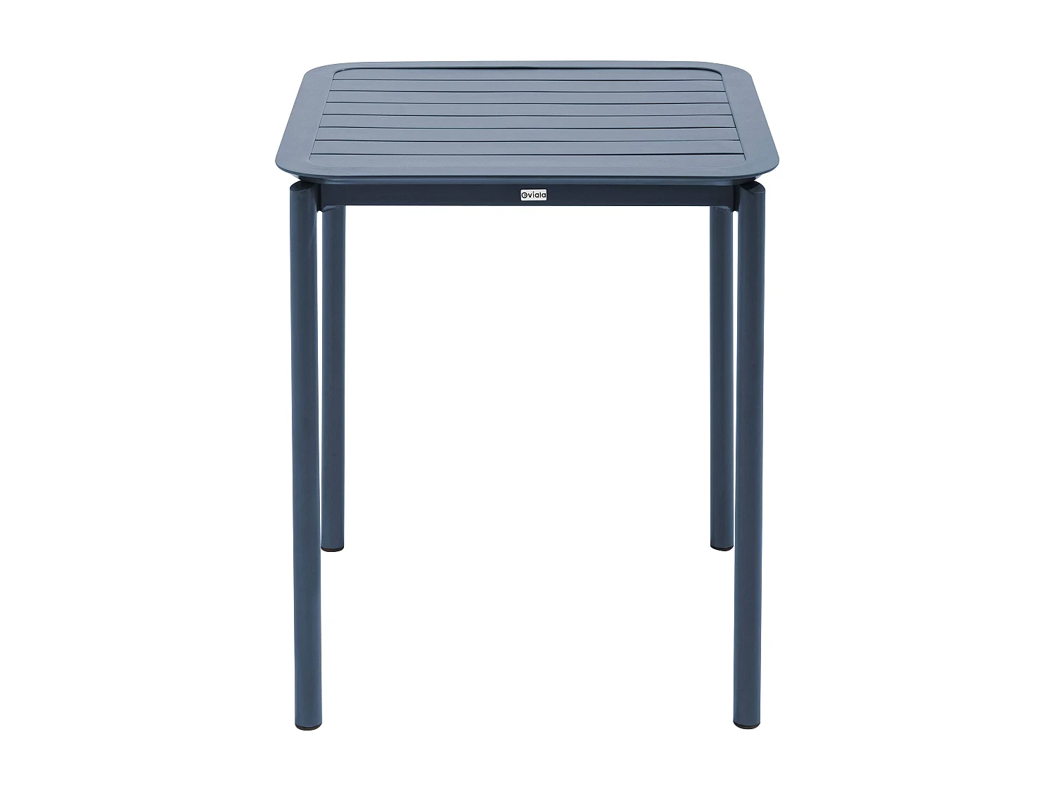 Ensemble table de terrasse 70cm et 2 chaises bleu foncé