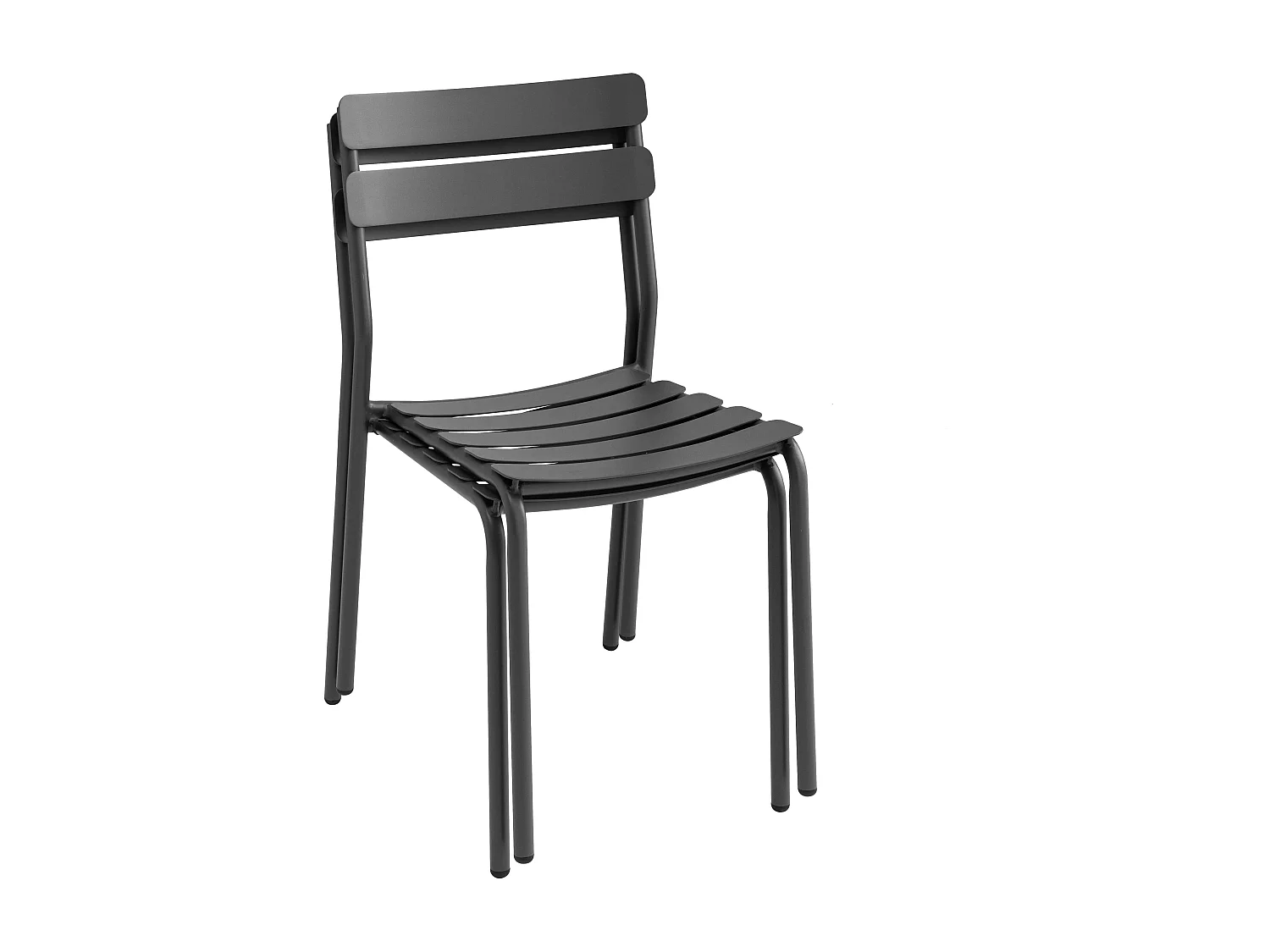 Ensemble table de terrasse 70cm et 4 chaises noir