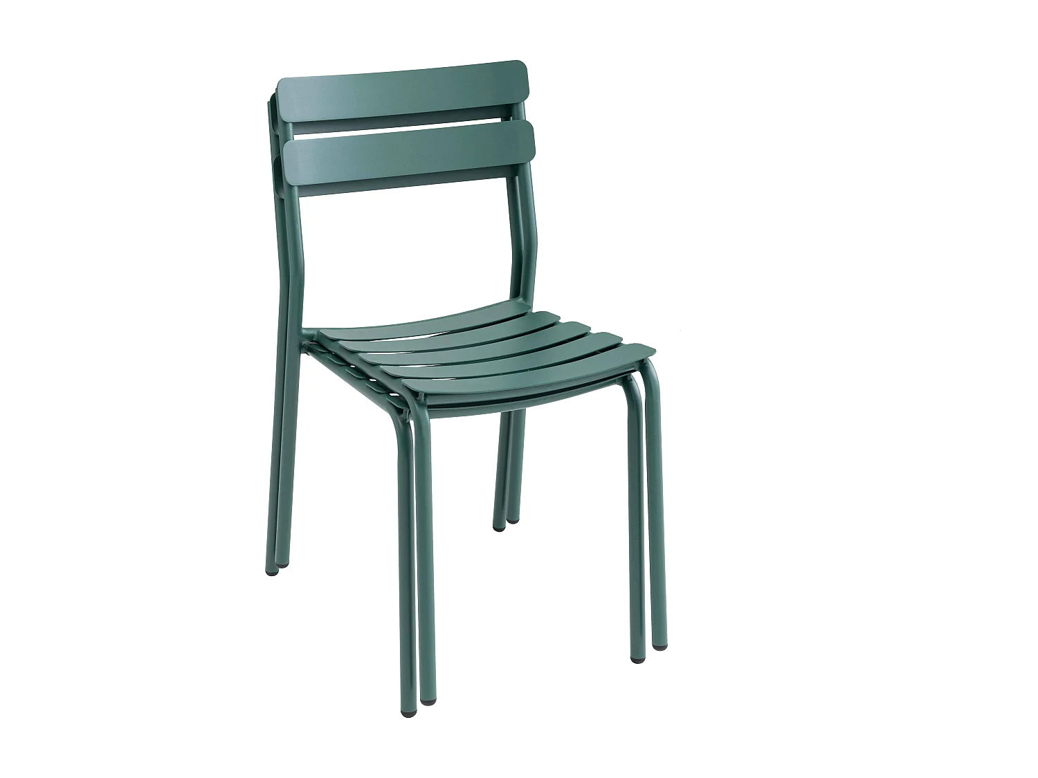 Ensemble table de jardin et 8 chaises vert foncé
