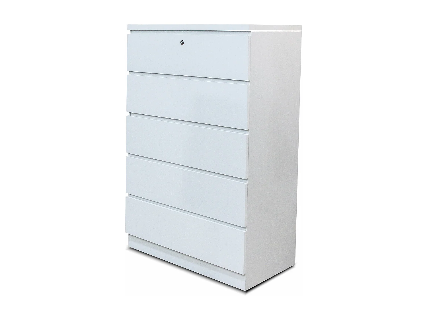 Sinfonier Vitoria 5 Cajones con Bloqueo, Blanco 76x120 cm