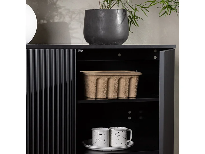 Lenox dressoir 2 deuren zwart.